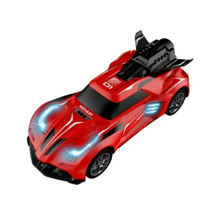 Stunt Spray Racing Car – with Lights & Smoke Effect - Red