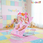 Baby Rocker Chair with Toy Bar – Soft Comfort Bouncer for Infants
