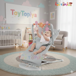 Baby Rocker Chair with Toy Bar – Soft Comfort Bouncer for Infants - Image 4
