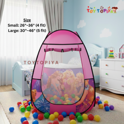 Kids Pop-Up Play Tent with Ball - Big, Barbie