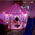 Diamond Castle Tent House with 50 Balls & Fairy Lights - Image 2