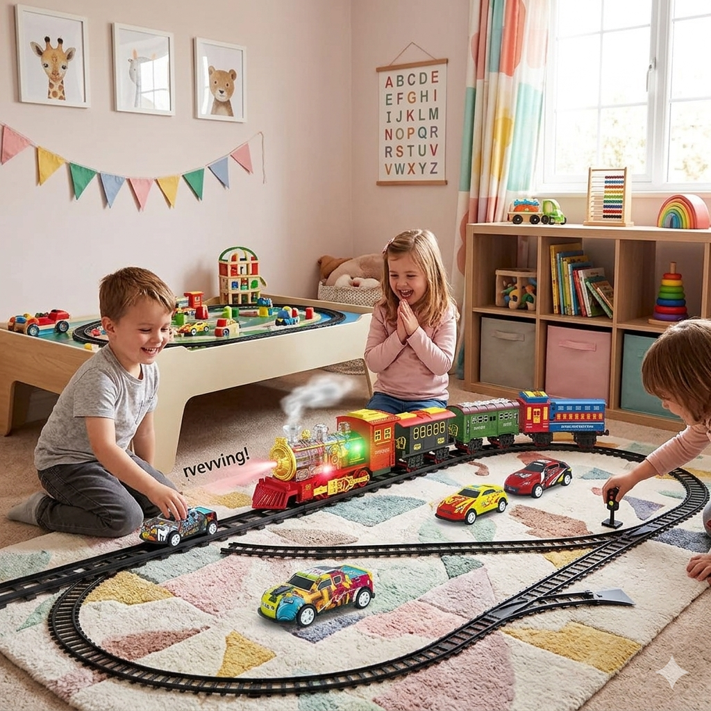 Gemini_Generated_Image_rga97irga97irga9 Musical Rail Train Set with Light & Rechargeable Battery - Image 1
